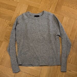 J. Crew Heather Gray Wool Sweater